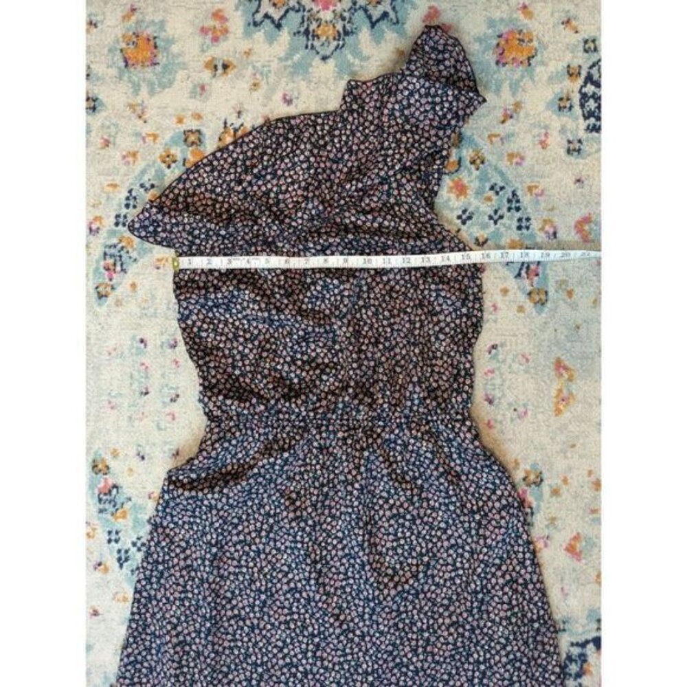 Free Generation One Shoulder Floral Dress with Ruffle - Picture 6 of 8